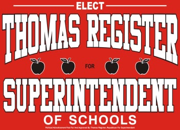 Thomas Register for School Superintendent